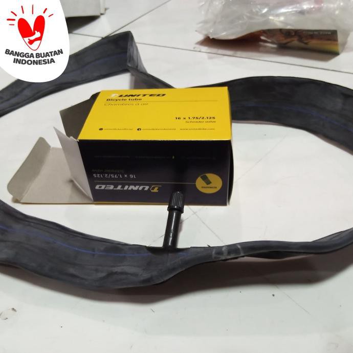 Ban Dalam Sepeda United 16 X 1.95 Anak-Anak Sepeda Anak 195