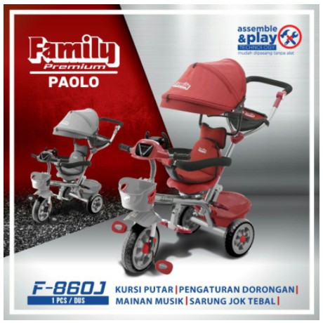 sepeda Tricycle Family 860 12"