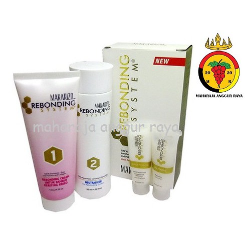 MAKARIZO Rebonding System Tube Set Obat Pelurus Rambut / Smoothing