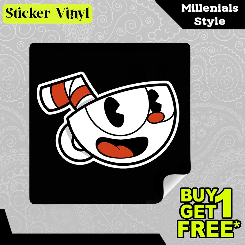 

Stiker Sticker Cuphead Karakter Game Unik dan Lucu Aesthetic Bahan Vinyl Satuan Anti Air