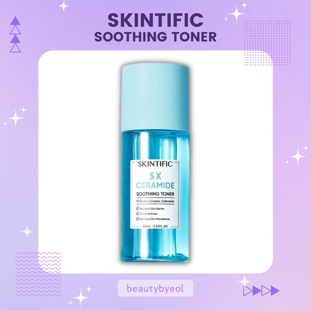 [FREE GIFT] SKINTIFIC - 5X Ceramide Soothing Toner Skin Barrier Repair Toner with Calendula for All 