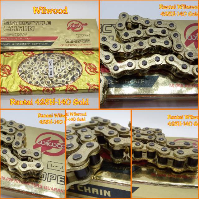 Wilwood Rantai Gold 428H 140L dan 520H 130L 100% Original