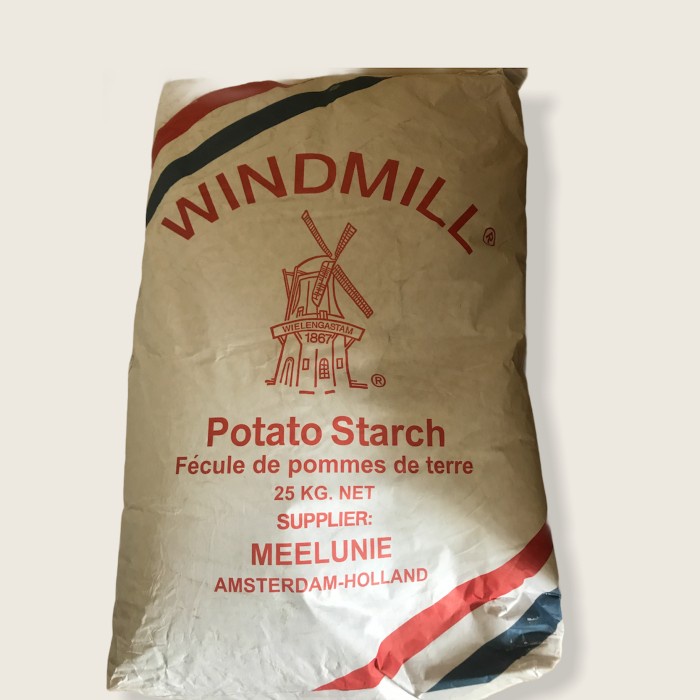 

Tepung Kentang / Potato Starch Windmill 25kg gojek/grab only