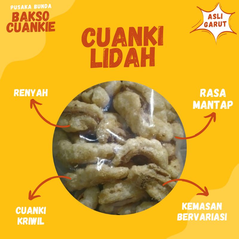 

CUANKI LIDAH ASLI GARUT Murah Toping Baso Aci Instan Siap Makan Kemasan Banyak lebih HEMAT