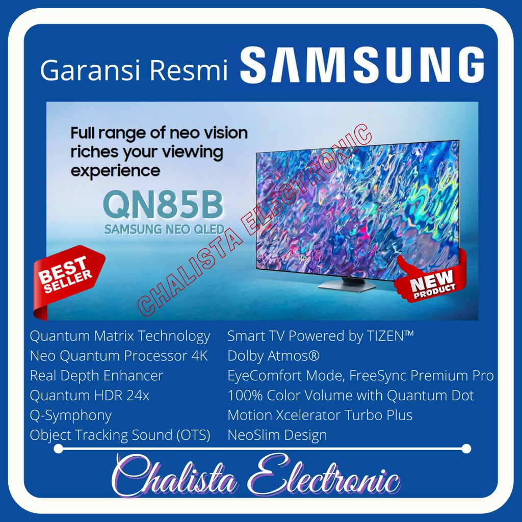 [2022] SAMSUNG NEO QLED 55QN85B SMART TV 4K 55 INC QA55QN85B
