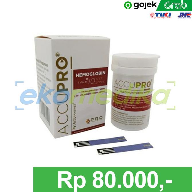Strip Accupro Kolesterol / Gula Darah / Hemoglobin / Asam Urat Accupro Termurah