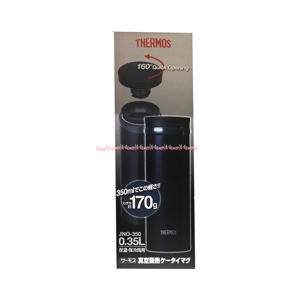 Thermos Tumbler Vacuum 350ml Hitam Botol Minum tambler