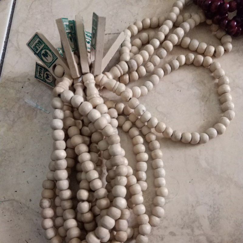 tasbih tasbe kayu 33 butir /10pcs