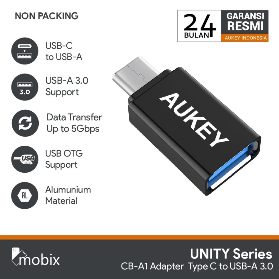 Adapter Type C Aukey CB-A1 USB 3.0 NON PACK - 500864