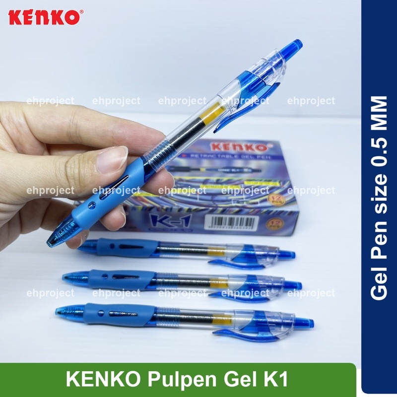 

KENKO Pulpen GEL Pen K1 0.5 mm Cetek ORI Satuan Per Pcs Pen Kenko