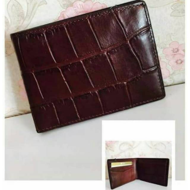 Dompet Fossil Croco Bifold