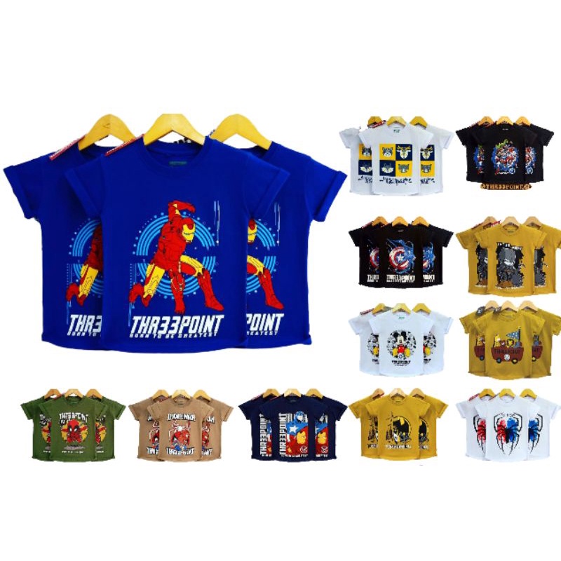 Baju Kaos Distro Anak Laki-laki Umur 1-8 Tahun