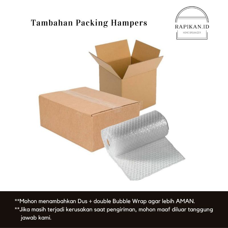 

Tambahan Packing (Kardus + Bubble Wrap)