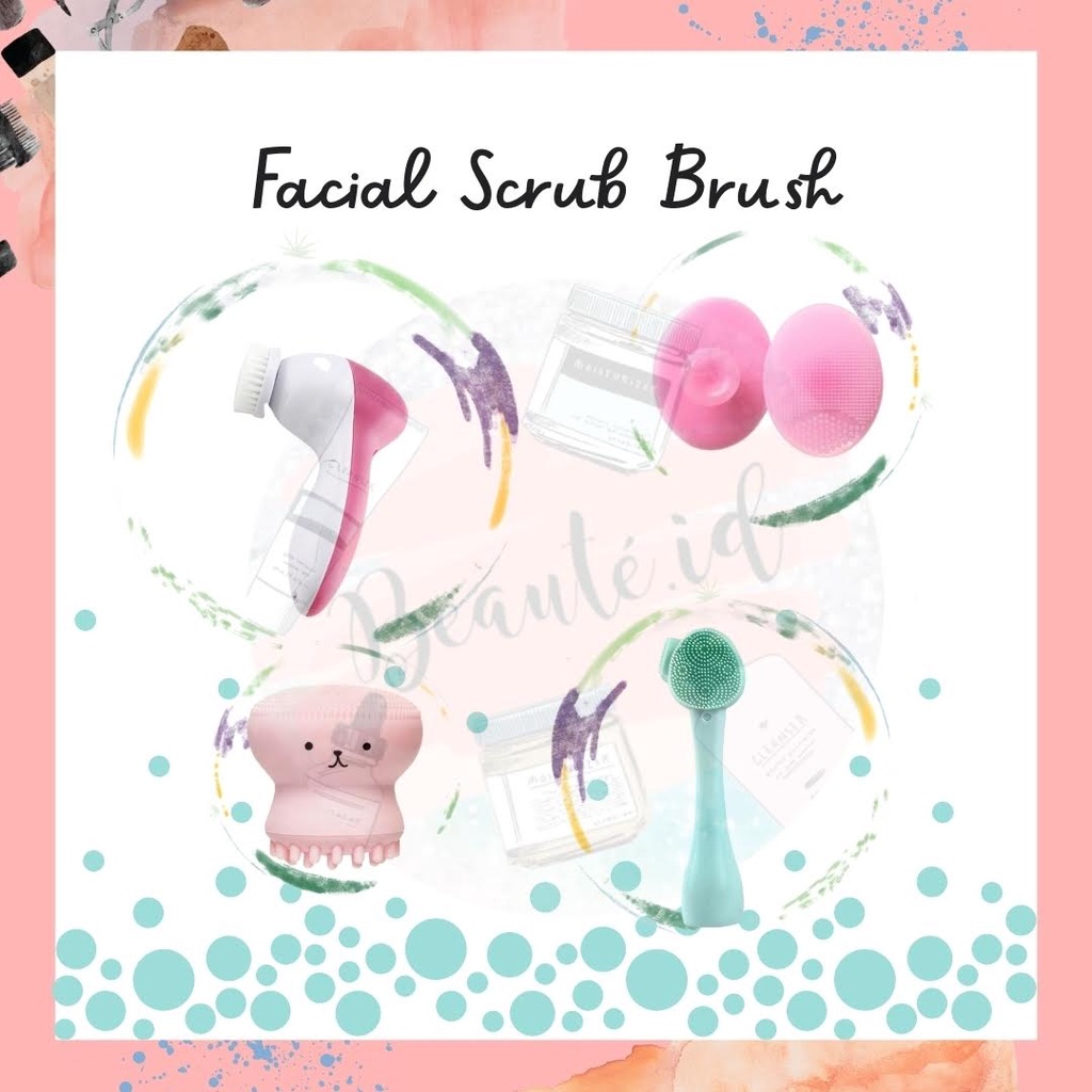 Alat Scrub Pembersih Wajah Cuci Muka Facial Care Cleansing Pad Face Sponge Exfoliating Washing Brush