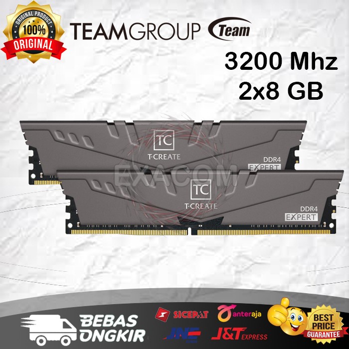 Team T-CREATE Expert DDR4 2x8GB (16Gb) 3200Mhz - Grey