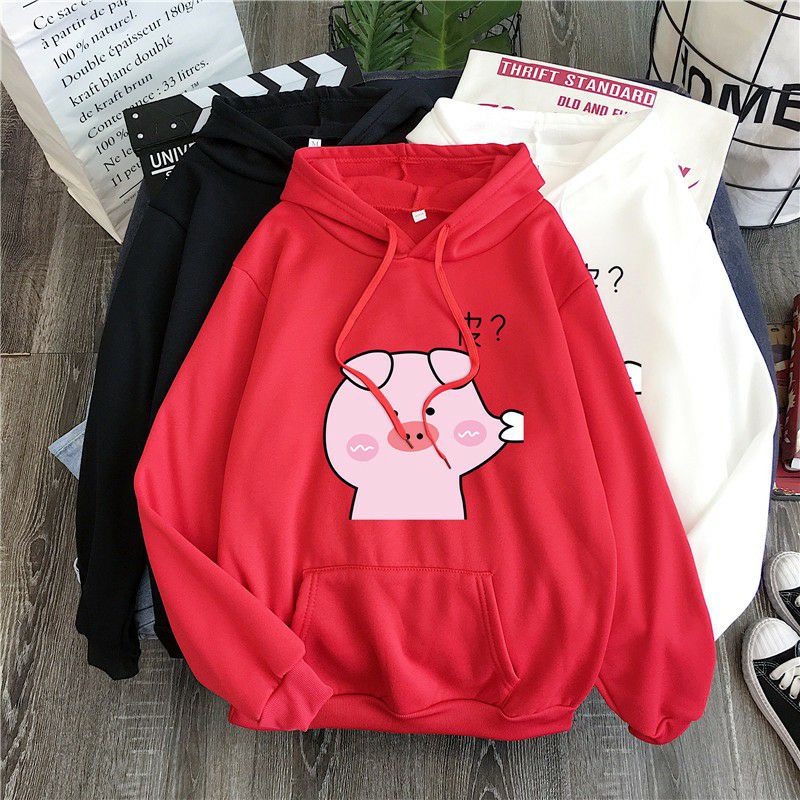 S - XXXXXL(6XL) Hoodie KISS PIG Bigsize OVERSIZE Jaket Wanita Pria Cartoon 5XL 4XL 3XL 2XL XL L Jumper Jacket Korean Harajuku Style Jumbo Hijau Matcha