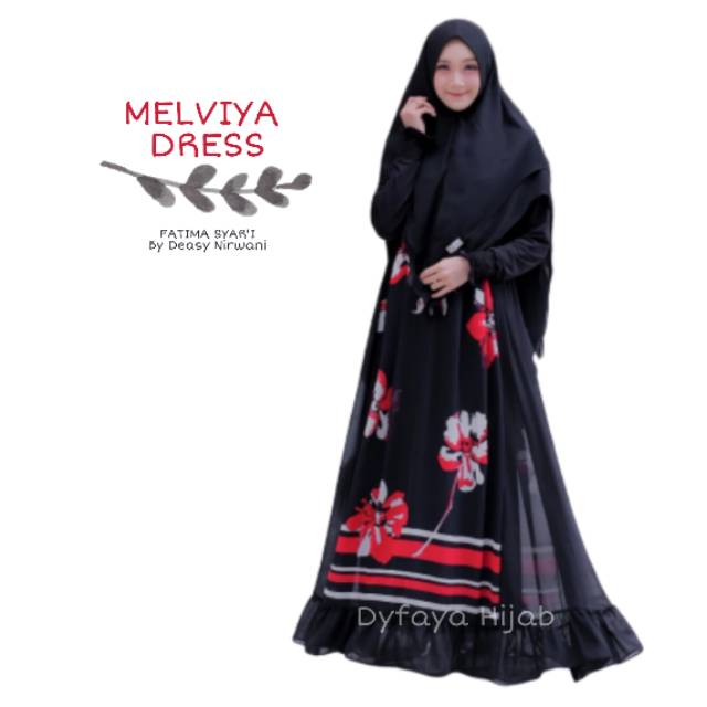 GAMIS SYARI "MELVIYA DRESS " FATIMA SYAR'I By Deasy Nirwani