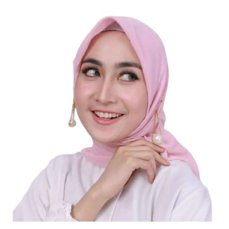 Anting Hijab Juntai Mutiara White ∆