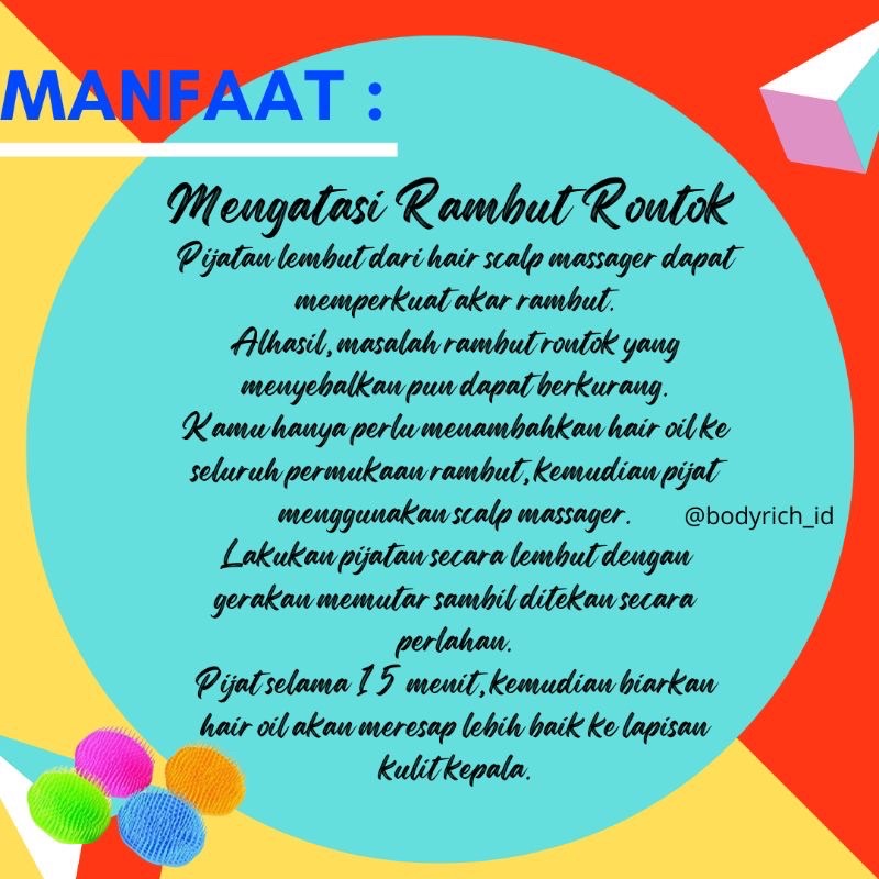 SISIR KERAMAS Head Scalp Hair Massager Sisir Salon Sikat Rambut Pijat Kepala Anti Ketombe