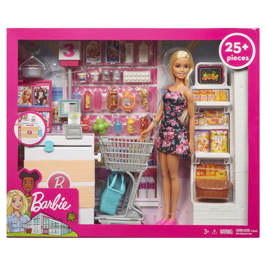 supermarket barbie set