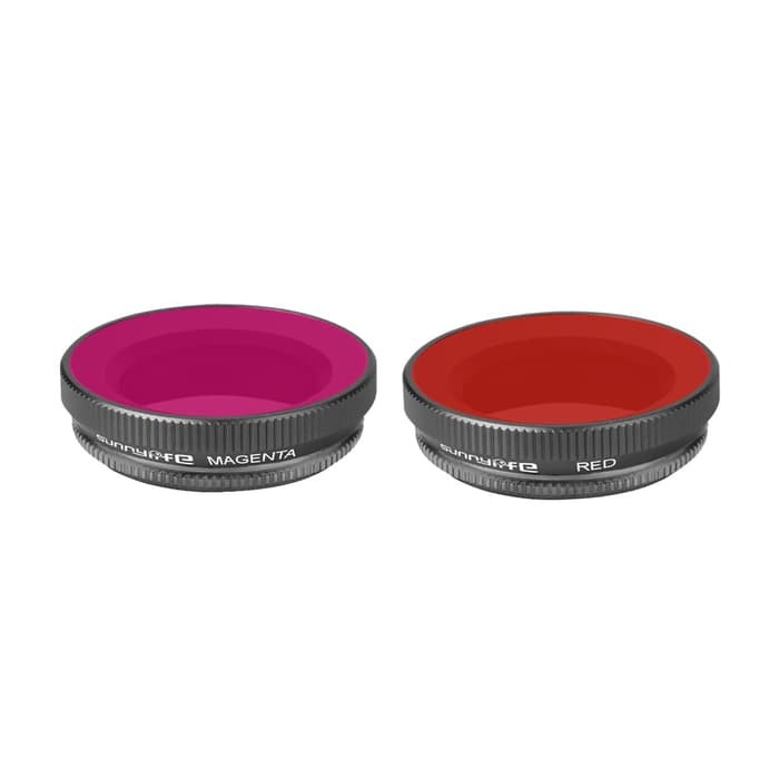 Sunnylife 2 pcs Diving Filter Red and Purple for DJI Osmo Action