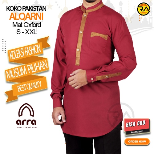 Baju Kokoh Kemeja Koko Kurta Setelan Dewasa Tangan Panjang Bahan Katun Oxford Premium Terbaru Jumbo 