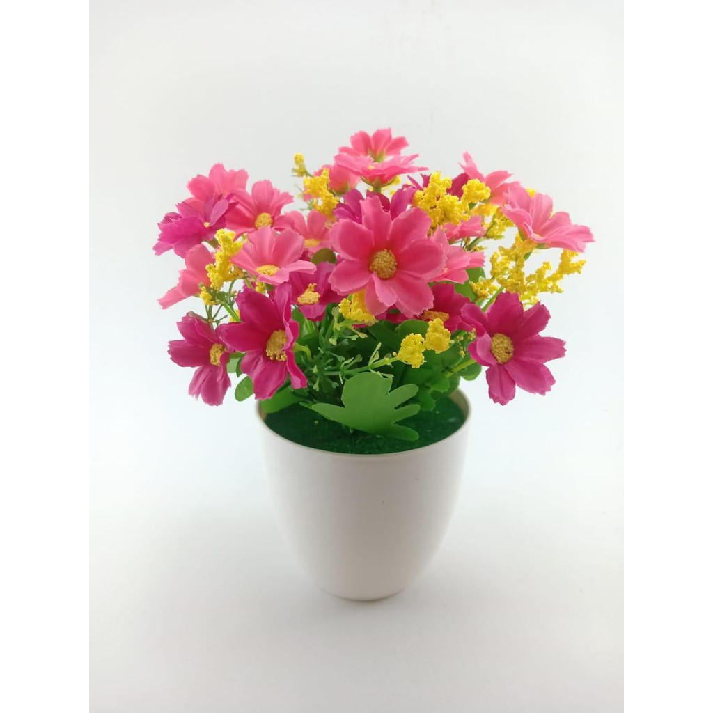 COD BUNGA DAISY  BUNGA PLASTIK BUNGA ARTIFISIAL BUNGA PAJANGAN IMITASI TANAMAN  HIAS PLASTIK  BP8801-ROSE
