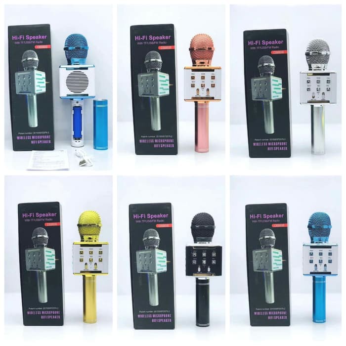 Mic Bluetooth karaoke KTV LED DS868 Microphone Smule Wireless