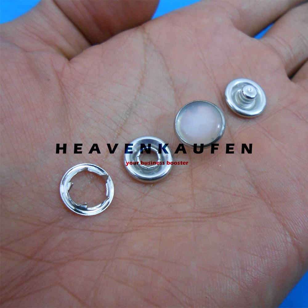 Kancing Snap Jepret / Snap Button Variasi Model Pearl Diameter 11 mm