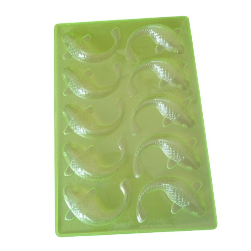 Cetakan Plastik Ikan Koi Mini Puding Jelly Koi Kecil Imlek Fish Mold