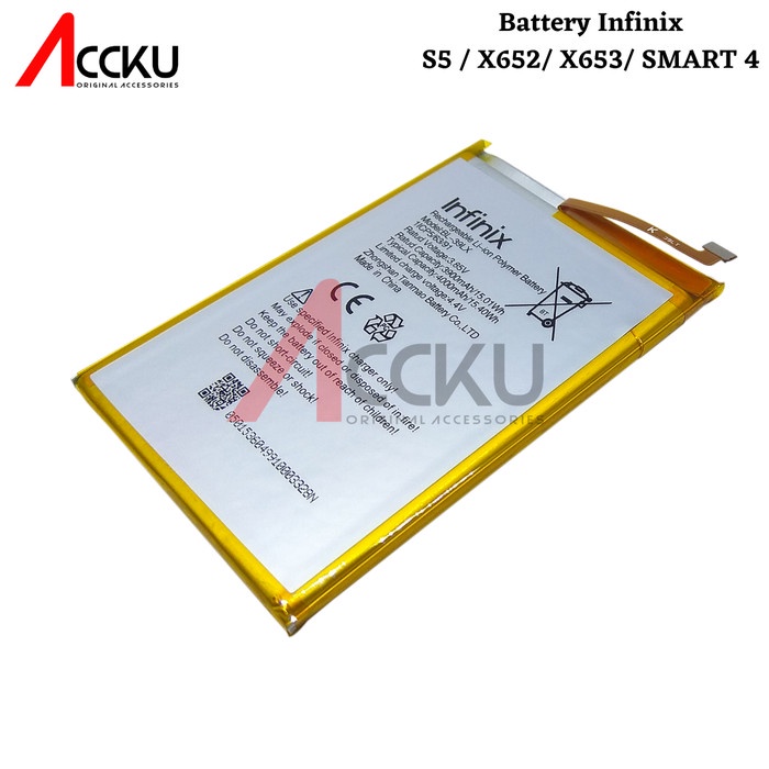 Baterai infinix S5 infinix SMART 4 X652 X653 battery infinix BL-39LX