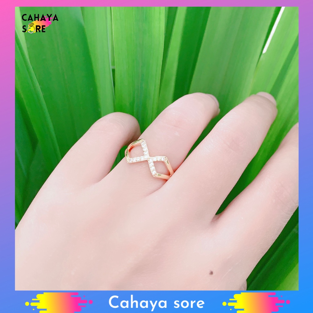 Cincin Xuping Gold Cincin Dewasa Model Permata X CD32