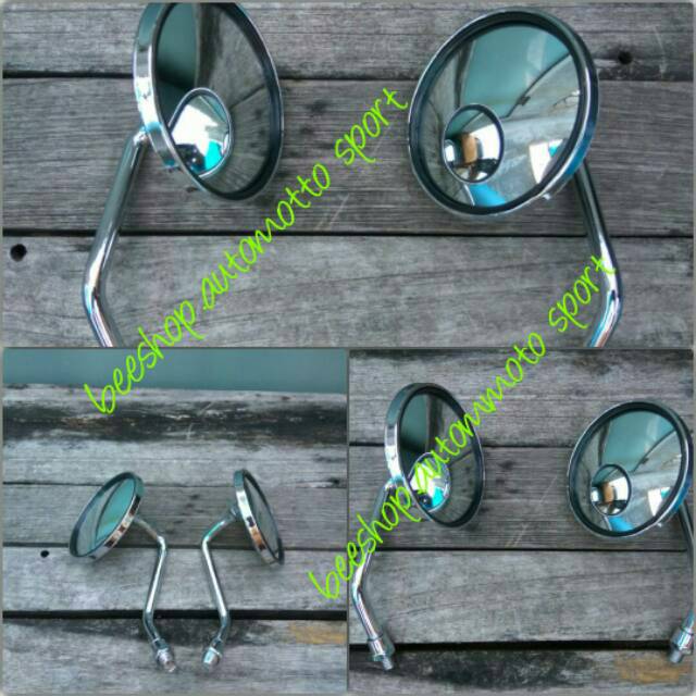 Spion Mini Cembung - Spion Mini Cembung Bulat Universal Aksesoris Motor