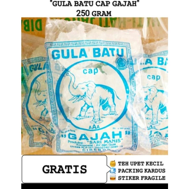 

Gula Batu Cap Gajah GRATIS Teh Upet