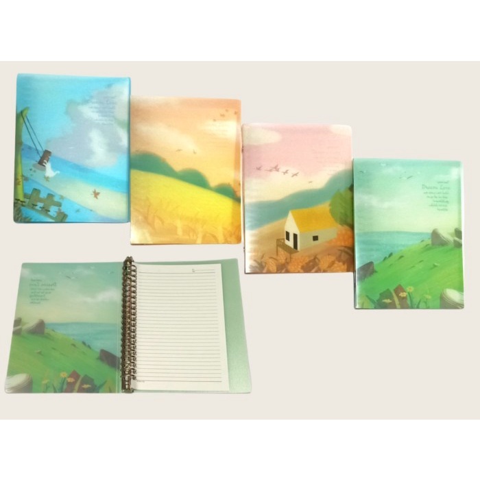 

SJS Binder Note A5 Motif Alam/Buku Tulis/Ring Besi/Spiral Book/Note
