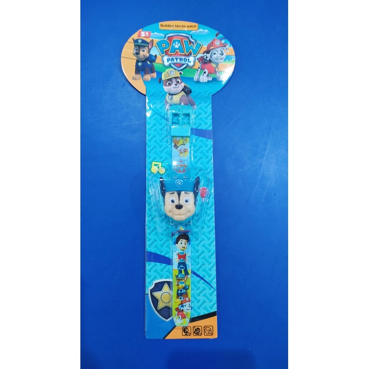 Jam tangan anak  musik bermotif karakter banyak T melodi musik led-paw patrol