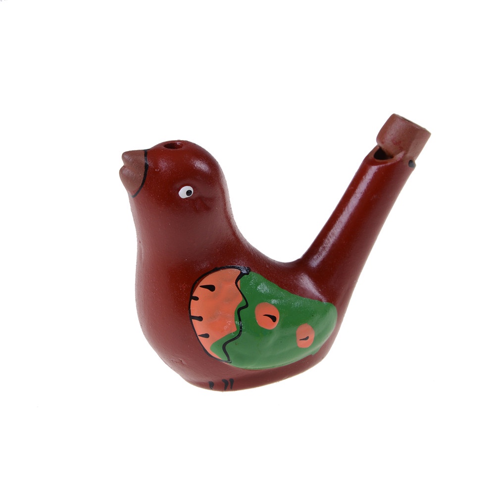 {LUCKID}1PCS Ceramic hand-painted musical whistle water birds whistle