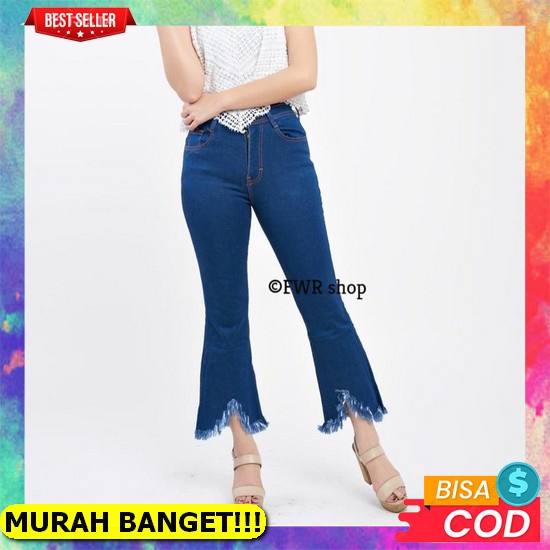 Kulot Jeans Wanita Import Termurah Khulot Jens Cewek Remaja Clana Jeens Cewe Kekinian Celana Jins Pa