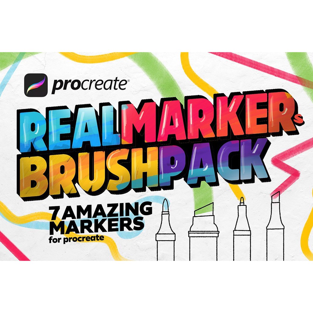 Procreate Brush - Copic Markers Set Drawing Brushes