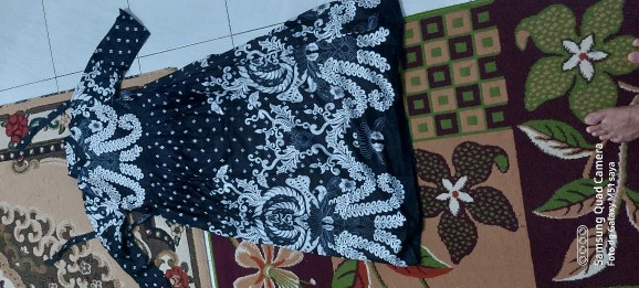 Maura Couple - Sania Ruffle Batik Couple Ori Ndoro Jowi Couple 2518 Couple Batik Sarimbit Gamis