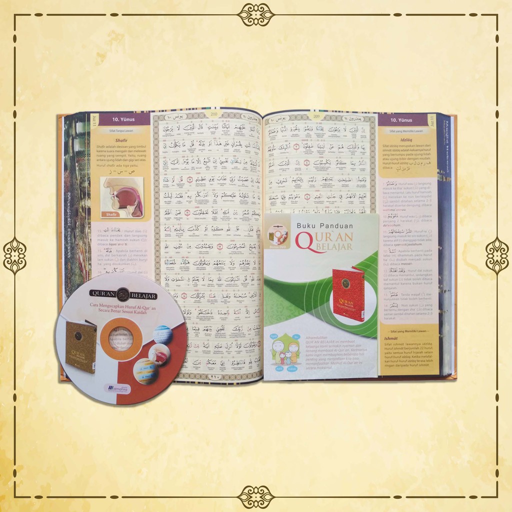 kitab alquran promo / Al Quran Belajar Cover Spesial B5 Gold
