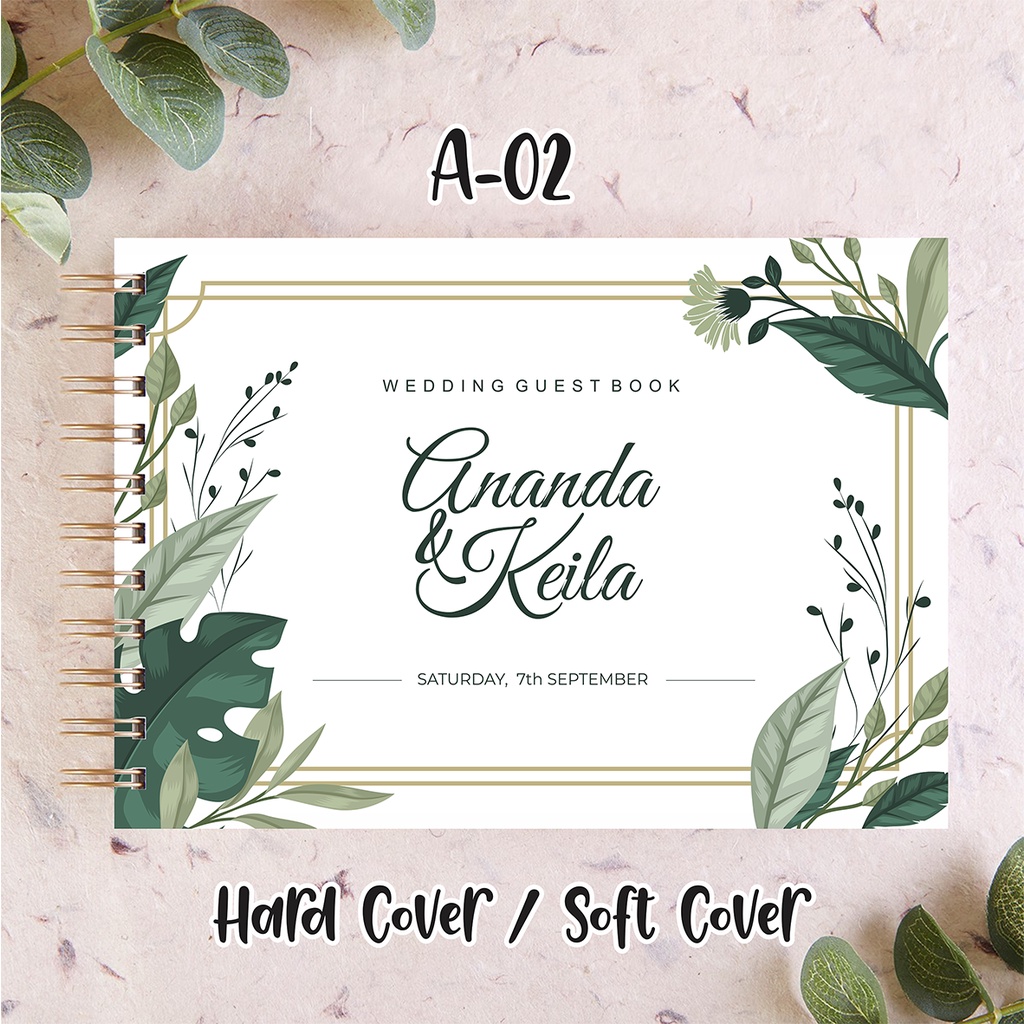 

A-02 GUEST BOOK/ BUKU TAMU/ WEDDING BOOK/ CUSTOM