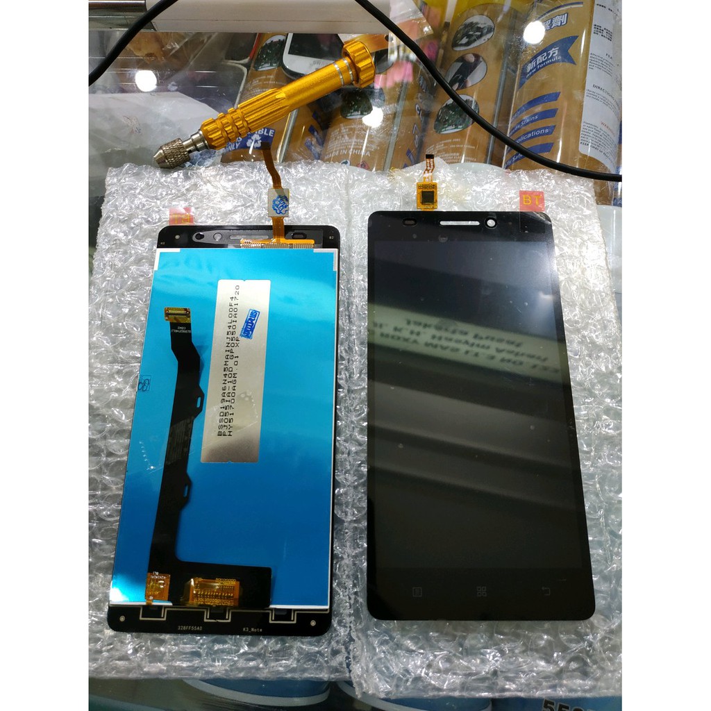 LCD LENOVO A7000+ PLUS + TOUCHSCREEN HITAM ORI * K3 NOTE K50-T5/A7000-A/ BV055FHM-N00-1802
