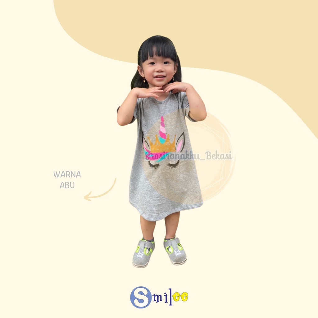 Daster Anak Smilee Sablon Vol 2 Junior Mix Motif Size 6-10Thn