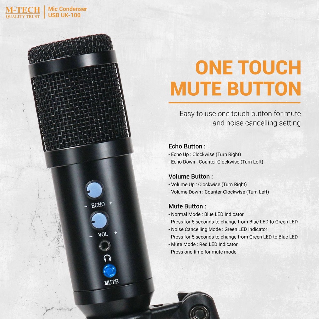 M-Tech Mic Condensor USB UK-100