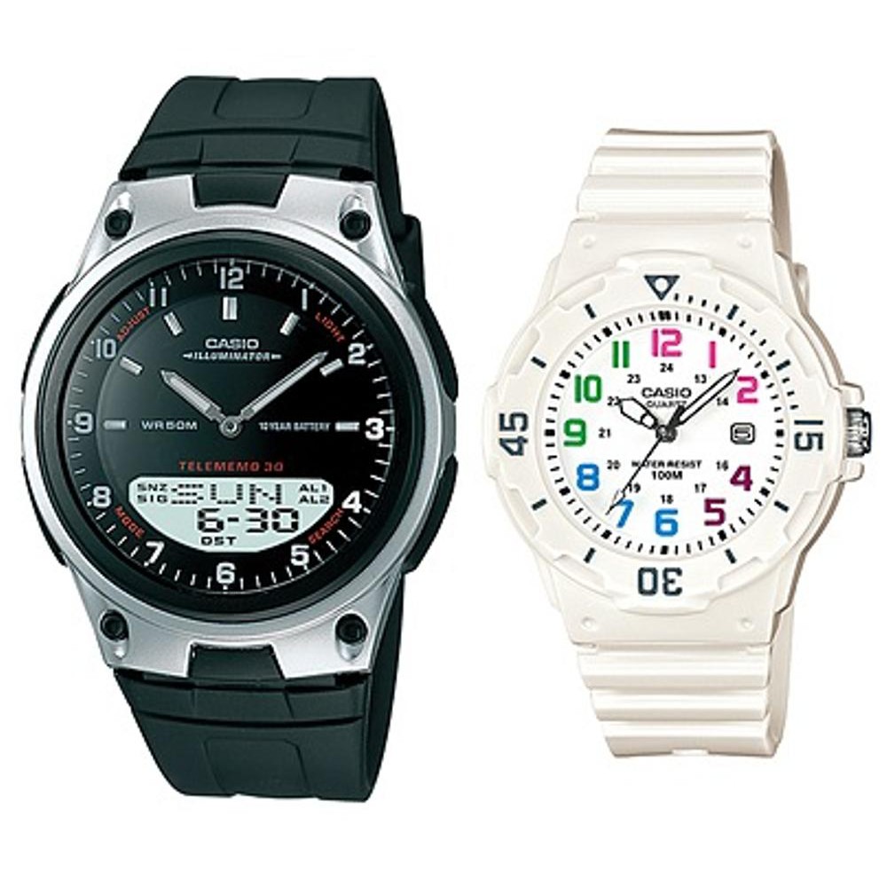 Jam Tangan Casio Original Couple Pria Wanita AW 80 1A LRW 200H 7B Harga Sepasang