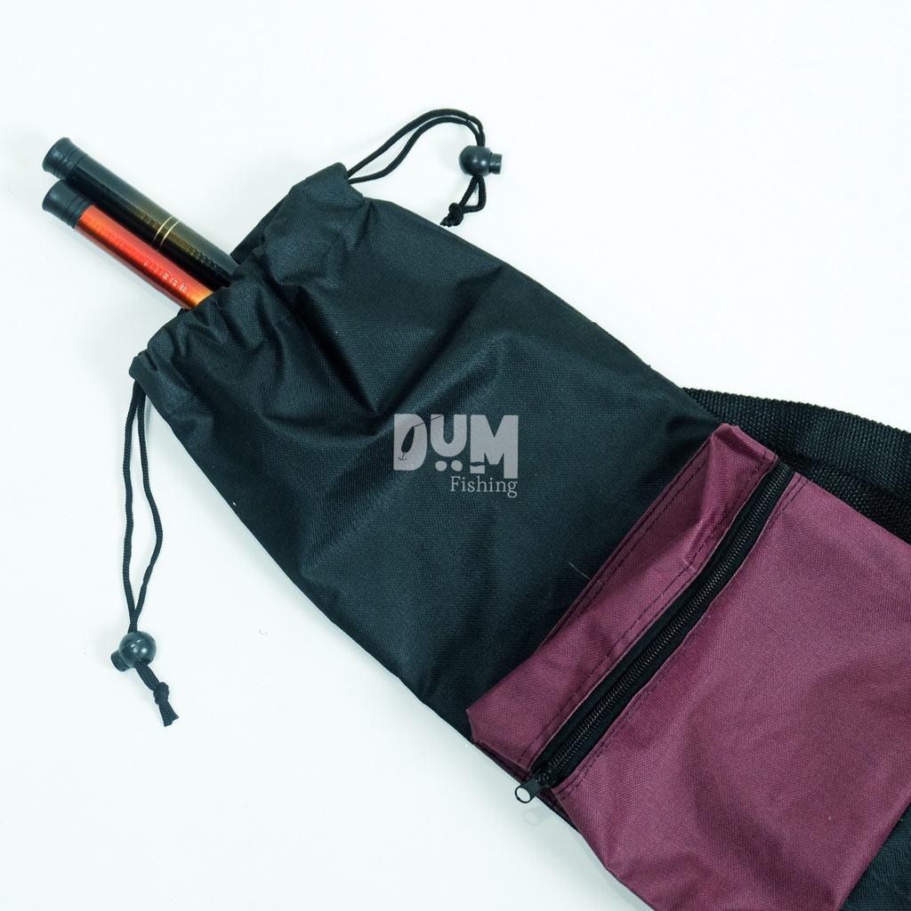 Tas Pancing Joran Anti air Tas Joran Pancing Tegek Ransel Model Serut Kantong 2 Ruang Semi Anti Air