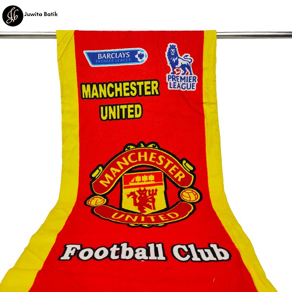 Handuk Leher Olahraga Printing Kecil Motif Bola Liverpool Barca Realmadrid Juvenstus Manchester Unit