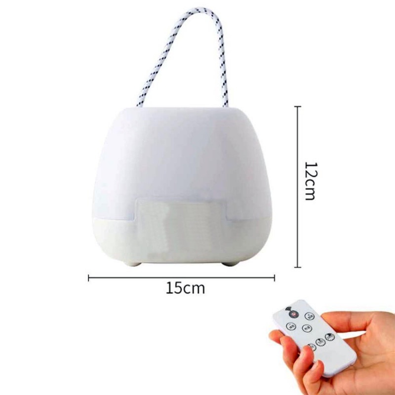 Lampu Tidur LED Gantung Meja Remote USB Rechargeable 1200mAh