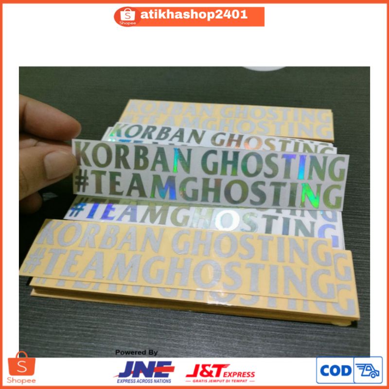 

Murah sticker teamghosting stiker cutting / cod